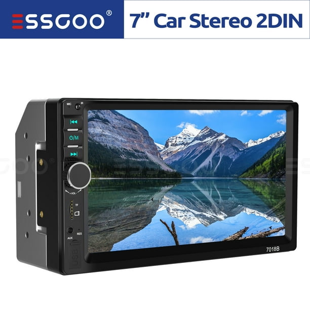 ESSGOO 7" Double Din Car Stereo Head Unit MP5 Player Touch Screen BT