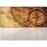 Cmhoo XXL Professional Large Mouse Pat & Computer Game Mouse Mat (35.4x15.7x0.1IN, Compass)