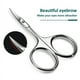 thumbnail image 2 of Eyebrow Scissors Curved Blade Cuticle Scissors Professional Stainless Steel Manicure Trimmer Hair Remover Tool Facial Hair Nose Hair Scissors, 2 of 4
