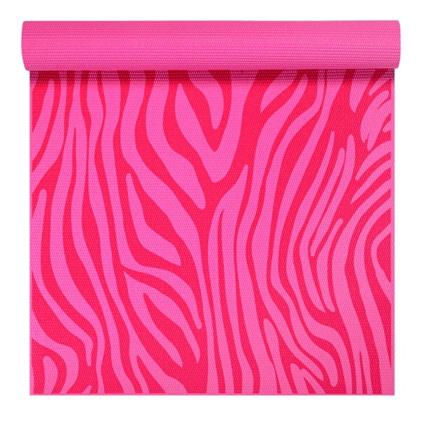 Gaiam Kids Yoga Mat Pink Zebra 4mm Walmart Com Walmart Com
