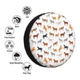 thumbnail image 4 of Sikiie Horses PVC Leather Spare Tire Wheel Cover Spare Tire Cover, for Car Truck SUV Camper Trailer Universal Fit(14-17in)-16 inch, 4 of 6