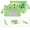 Green, variant on TECH CIRCLE 3D Cartoon Crab Shockproof Case for Most 8 inch Tablet, Built-in Kickstand, Protective, Lightweight, Drop Proof, Scratch Resistant, Durable TPU Cute Cover for Kid, Rose
