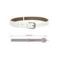thumbnail image 2 of INSPIRE CHIC Women's Wide High Stretchy Waist Belts with Metal Buckle Beige 24-36" waist, 2 of 6