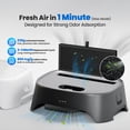 thumbnail image 3 of Airstep  2-in-1 Litter Box Air Purifier & Cat Step 3-mode Odor Dust Pet Hair Control Filter Compatible With M1 Plus / Lite And Most Automatic Basic Boxes, 3 of 9
