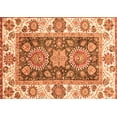 thumbnail image 1 of Ahgly Company Indoor Rectangle Oriental Orange Traditional Area Rugs, 7' x 9', 1 of 4