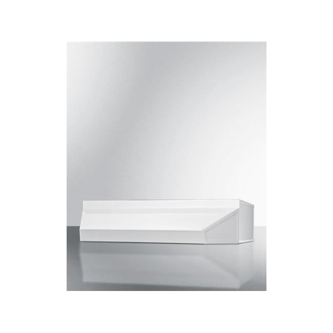 24" wide shell hood in white