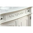 thumbnail image 4 of Elegant Kitchen and Bath 36 inch Single Bathroom vanity in Brown with ivory white engineered marble, 4 of 7