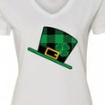 thumbnail image 4 of Inktastic St Patricks Day Irish Green Buffalo Plaid Women's V-Neck T-Shirt, 4 of 5