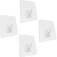 thumbnail image 1 of - Lot de 4 - Crochet Nano Technologie - Adhère Plus Fort Que des Ventouses - Repositionnable Linux, 1 of 5