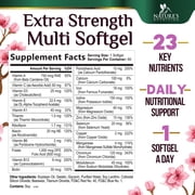 Multivitamin for Women - Complete Daily Womens Multivitamins with Calcium, Folic Acid, Vitamin A, C, D, E, B Vitamins, Zinc and Iron - Vitamins for Bone, Energy & Immune Support - 60 Softgels