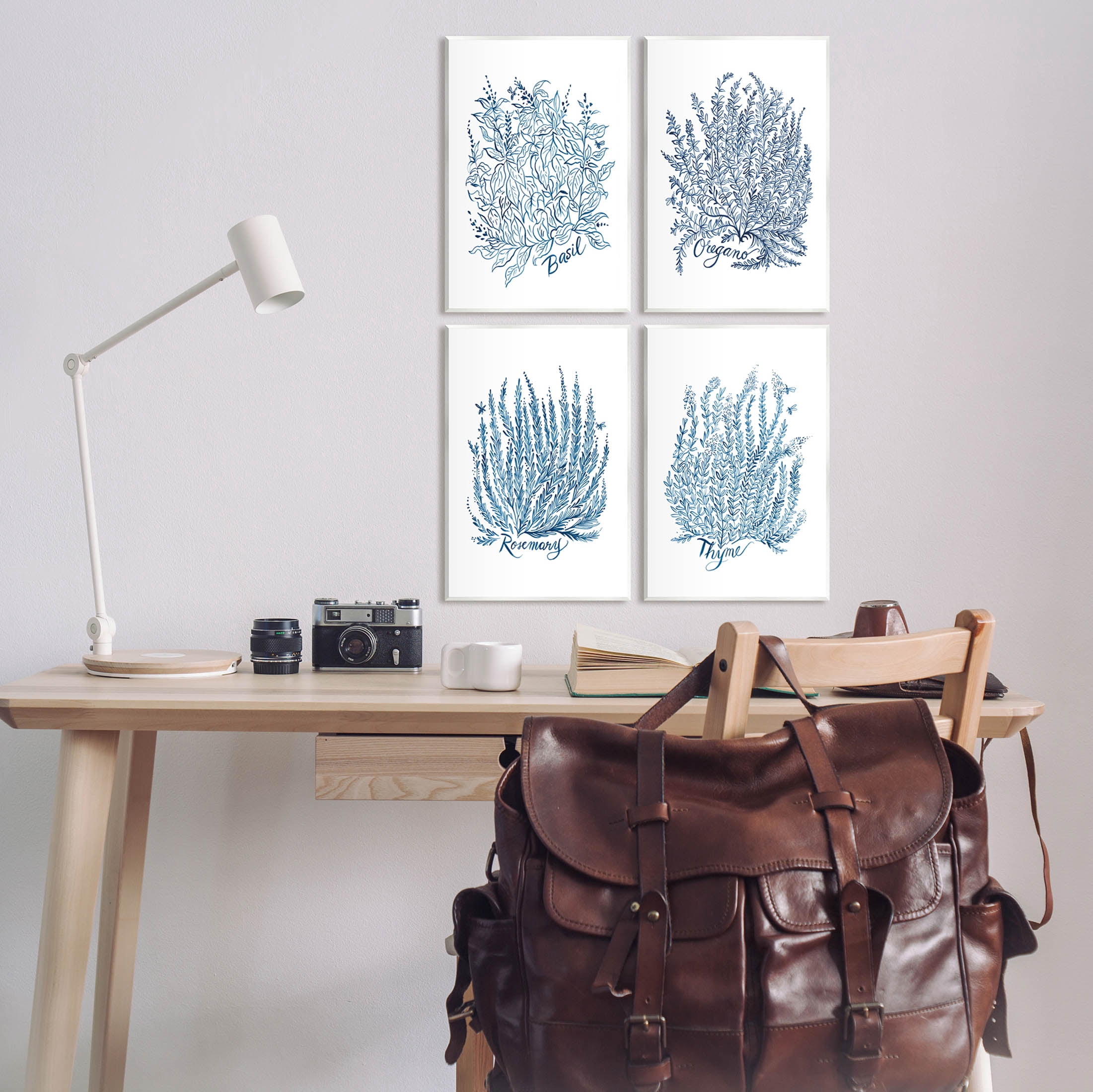 Stupell Industries Mixed Herbs Botanical Plants Graphic Art Unframed Art Print Wall Art, Set of 4, Design by Laura Marr