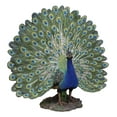 thumbnail image 2 of Large Gallery Quality Male Peacock With Exotic Iridescent Train Plumage Statue, 2 of 5