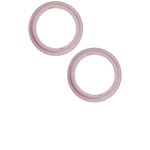 Replacement Back Camera Bezel Ring Only Compatible For iPhone 15 / 15 Plus (Pink) (2 Piece Set)