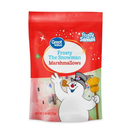 Great Value Frosty The Snowman Marshmallows, 2.54 oz Bag