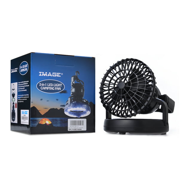 Image Camping Light With Fan Bright, Portable Ceiling Fan And Light