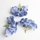 thumbnail image 3 of 10 cabezas de flores artificiales de hortensia de seda de 10 cm para decoración de bodas DIY Azul oscuro, 3 of 9