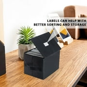 alavisxf xx Vinyl Record Storage Box for -7inch Records Crate Holds up to 60 records, Black
