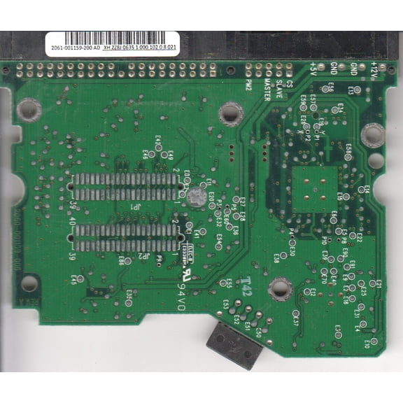 WD400BB-00DKA0, 2061-001159-200 AD, WD IDE 3.5 PCB