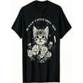 thumbnail image 1 of Tee [Funny Cat T-Shirt] Soft Cotton Rage Kitten 2025 Funny Cat Graphic T-Shirt - 'Rage Consumes Me' Sarcastic Kitten & Flower Design, 1 of 6