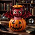 thumbnail image 3 of Halloween Pumpkin Decoration – Realistic Carved Jack-o'-Lantern for Indoor & Outdoor Use, Waterproof Plastic Pumpkin for Fireplace, Patio, Table & Party Decor, 3 of 5