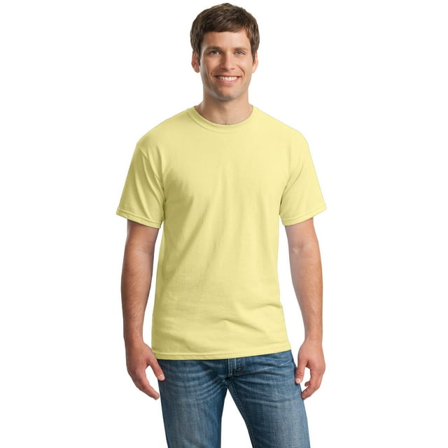 Gildan T-Shirt Col Rond en Coton Épais à Manches Courtes pour Hommes - 5000