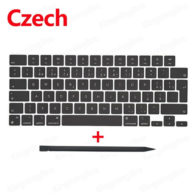 New Replacement Keyboard Keys Keycaps For Macbook Air 13" M2 A2681 Keycap Key Cap UK US RU ES FR IT DK NO DE KR PT HU 2022 Czech