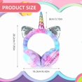 thumbnail image 4 of HIFOT Unicorn Winter Earmuffs for Kids Cute Warm Ear Muffs Portable Soft Plush Ear Warmers for Women Kids Girls, 4 of 7