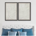 thumbnail image 3 of PixonSign Framed Wall Art Set Grunge Tribal Pattern Landscape Abstract Shapes Geometric Canvas Prints Cozy Neutral Minimal Decorative Nordic Zen Bohemian for Home Decoration - 16"x24"x2 Black, 3 of 5