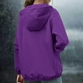 thumbnail image 5 of Womens Rain Jacket Raincoat Windbreaker Running Waterproof Lightweight Packable with Hood Travel Hiking Cycling Coats for Women, 5 of 5