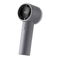thumbnail image 1 of Ventilador Portátil Turbo de Mano, de Alta Velocidad, Recargable, Miniventilador Potente con Linterna, Pantalla Digital, Ideal para Viajes y Hogar., 1 of 5