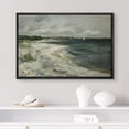 thumbnail image 4 of PixonSign Framed Canvas Print Wall Art Ocean Wave Beach Shore Landscape Nature Wilderness Illustrations Fine Art Decorative Farmhouse/Country Relax/Calm/Cozy Multicolor Zen for Bedroom - 16"x24" Black, 4 of 4