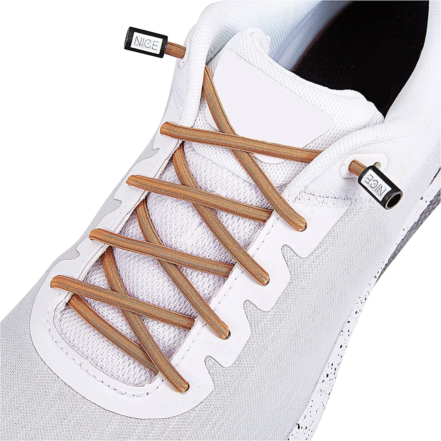 at donere Trickle komme til syne Elastic Shoelaces No-Tie Lacing System for Kids and Adult Shoes . Elastic  Shoe laces for Sneakers - Walmart.com