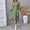 Green, variant on Snorda Dresses for Women Floral Print Irregular Midi Dress V Neck Long Sleeve Dresses with Tied Waist Casual Flowy Fall Winter Dress for Daily Commute Outfits