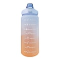 thumbnail image 2 of Bouteille d'Eau de Sport, Bouteille de Paille de Couleur Dégradée Portable Étanche 2000ml un Clic Ouvert avec Poignée pour la Randonnée pour Courir Violet, Bleu Clair, Vert Clair, Rose, 2 of 7