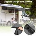 thumbnail image 2 of Yescom Auvent de Véhicule Récréatif 6x15 Pieds Écran Pare-Soleil Noir Bloqueur UV pour Remorque de Camping Patio Extérieur, 2 of 9