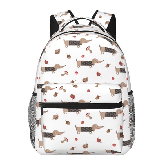 Xecao Dachshund Dog Backpack, a stylish and functional choice for both men and women, is the perfect basic bookbag for college, work, or travel