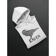 thumbnail image 3 of Bird Raven Hoodie Men -Image by Shutterstock, Male Large, 3 of 4
