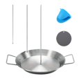thumbnail image 2 of TASTAN Portable Charcoal Grill, Multi-Function Bbq Pot - Skewer Pan with Oil Bottle Brush | Versatile Outdoor Grill Plate | Perfect for Camping, Picnics & Backyard Parties, Bbq Charcoal Grill, Black, 2 of 7
