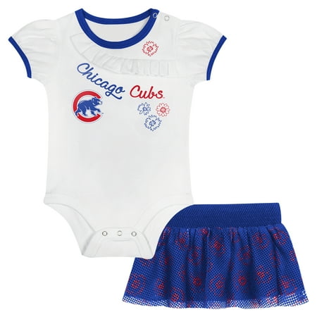 

Newborn & Infant Chicago Cubs Sweet Bodysuit & Skirt Set