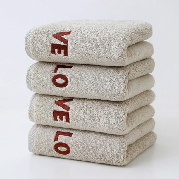 Juego de toallas de baño, toalla grande, 4 piezas, toalla de baño suave y absorbente, toalla facial, regalo para la cama, toalla de algodón, toalla corporal, toalla de ducha, toalla de