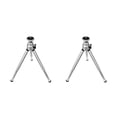 thumbnail image 2 of yingyy Adjustable Phone Tripod Live Streaming Camera Trivet Portable Desktop Photography Mobile Stand Mount Silver 2Set, 2 of 6