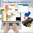 thumbnail image 4 of Smart Robot Car Kit Compatible with Arduino, Robotics for Kids Ages 8-12 12-16, Electronic Programming Project/STEM Science Kits Coding Gifts for Adu, 4 of 9