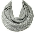 thumbnail image 3 of Wrapables® Trendy Winter Warm Knit Infinity Scarf, Smoky Grey, 3 of 4