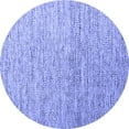 thumbnail image 1 of Ahgly Company Indoor Round Abstract Blue Contemporary Area Rugs, 8' Round, 1 of 4