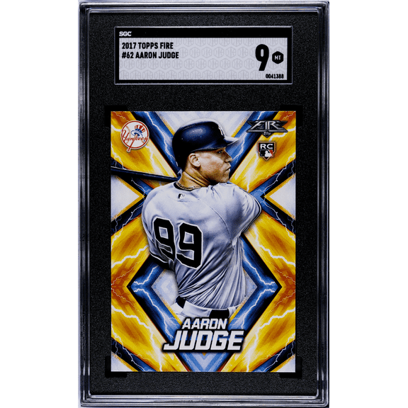 2017 Topps Fire Aaron Judge #62 SGC 9
