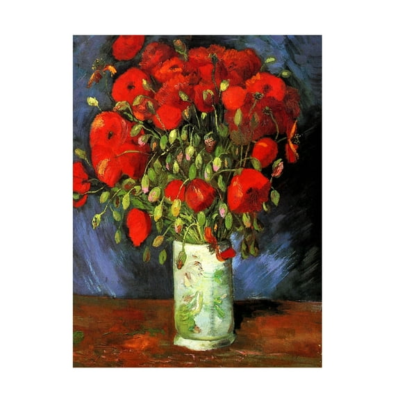 Trademark Fine Art Vincent Van Gogh 	 Poppies Canvas Wall Art - 24x32