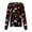 Navy-A#200831HH, variant on Snap Front Christmas Womens Scrub Jacket Long Sleeve Stretchy Warm Up Scrub Tops for Women Xmas Holiday Plus Size Santa Claus Graphic Women's Nurse Uniform with Pocket