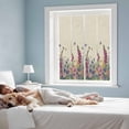 thumbnail image 3 of Watercolor Flowers Window Privacy Film, Retro Botanical Blooms Floral Butterfly Static Cling UV Sun Blocking Heat Control Window Tint Day and Night, Non-Adhesive One Way Privacy Cover 17.7''x39.3'', 3 of 7