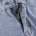 thumbnail image 3 of Gibobby Pantalones mezclilla mujer Pantalones de pierna estampados Pantalones anchos de pierna Pantalones Jeans Pantalones de mujer rectos(Azul,M), 3 of 5