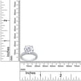 thumbnail image 7 of AFFY Moissanite Engagement Ring, Total 4.3cttw Round Cut Lab Created Diamond, 14K White Gold Plated Sterling Silver Promise Anniversary Ring for Women Ring Size-8, 7 of 7